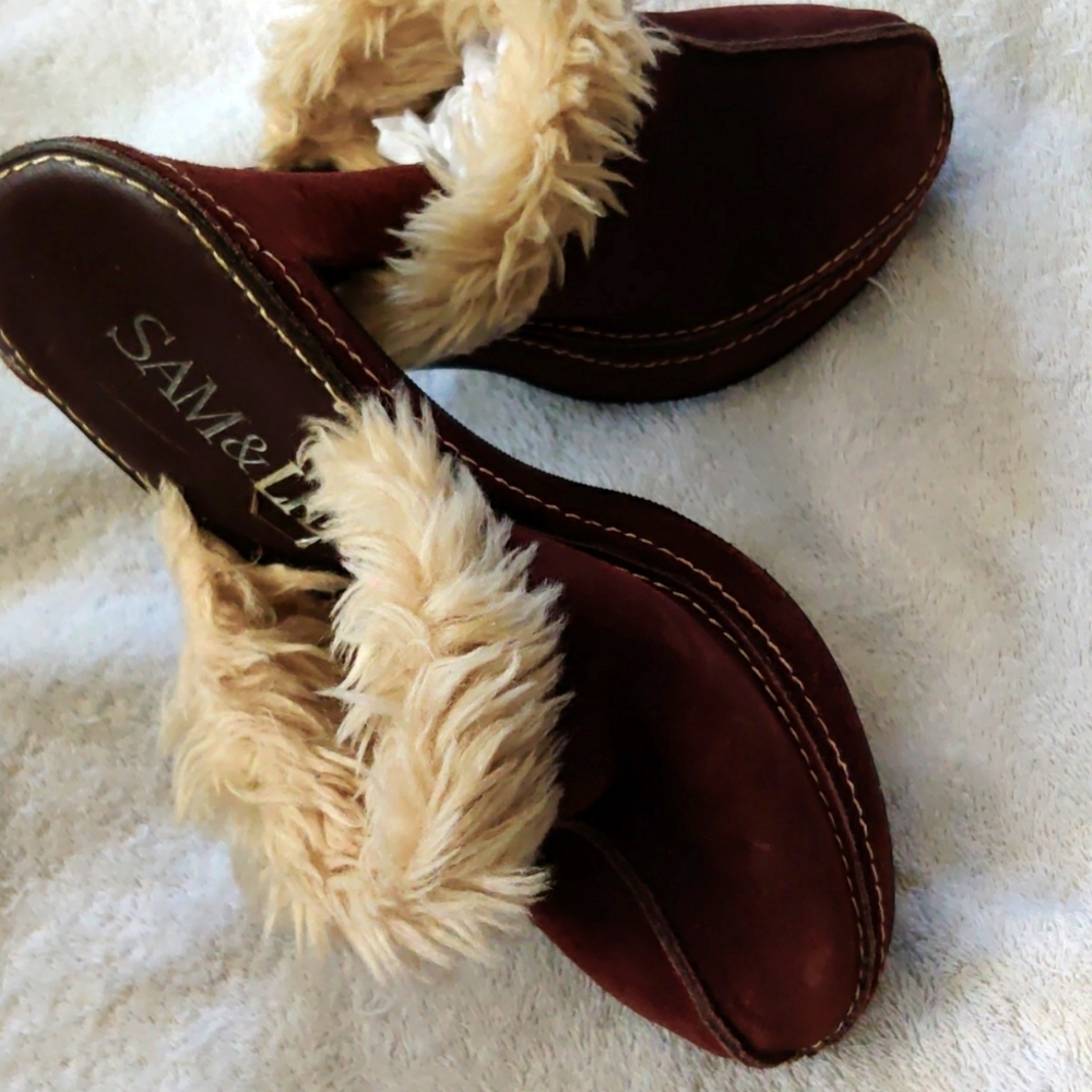 Sam & Libby Suede Clogs